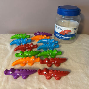 Learning Resources Alphabet Alligators Set 26 pcs Snap-n-Learn Multicolor Toy